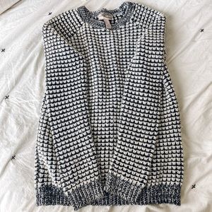 Black & White Knit Sweater